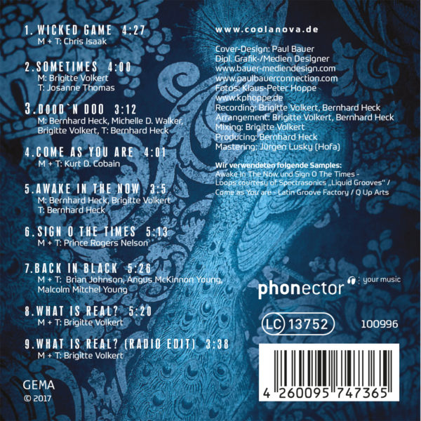 Coolanova CD-Rückseite